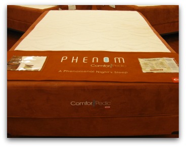 Simmons Comforpedic Phenom memory foam bed.