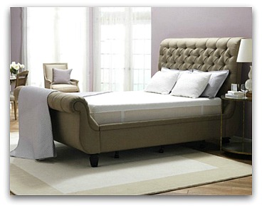 The Tempurpedic Cloud Luxe in a really nice bed frame.